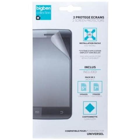 Salvadisplay In Vetro Temperato Per Smartphone 5'' / 7'' Pack X2, Trasparente - Foto 2