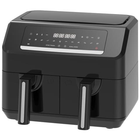 Smart Fryer AF-130376.1 Doppia 7,2 L Indipendente 2400 W Friggitrice ad aria calda Nero - Foto 2