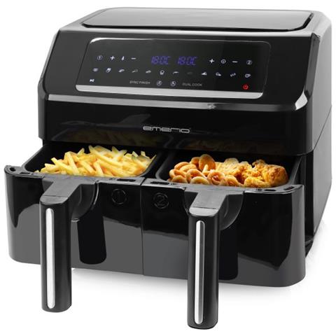 Smart Fryer AF-130376.1 Doppia 7,2 L Indipendente 2400 W Friggitrice ad aria calda Nero - Foto 1