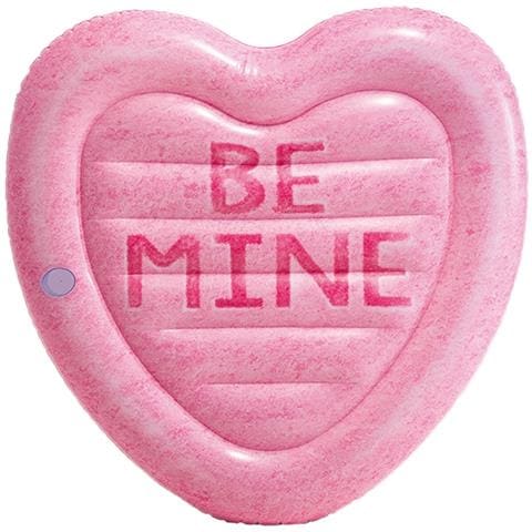 Materassino Gonfiabile Galleggiante 145x142 Cm - Isola Intex Forma Cuore 58789 Np - Foto 1