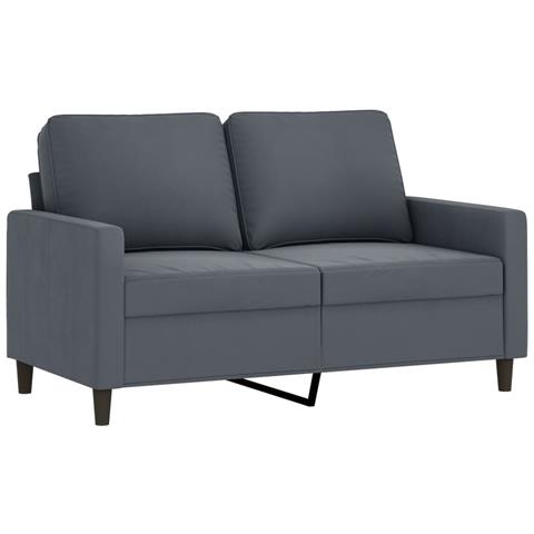 Set Di Divani 3 Pz Con Cuscini Grigio Scuro In Velluto - Foto 2