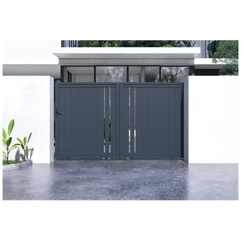 Cancello Scorrevole 3m Giona H. 180 Alluminio Grigio - Foto 2