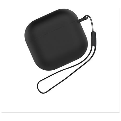 Custodia Protettiva In Silicone Per Apple Airpods 4 Black - Foto 1