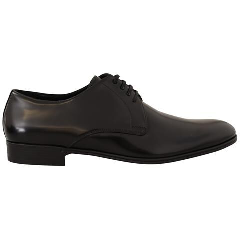 Scarpe Derby Eleganti Da Uomo Con Lacci In Pelle Nera - Eu39/us6 - Foto 1