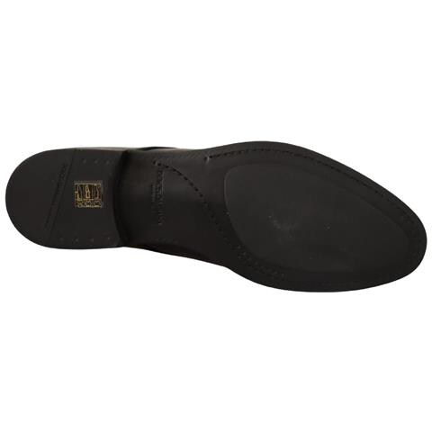 Scarpe Derby Eleganti Da Uomo Con Lacci In Pelle Nera - Eu39/us6 - Foto 5