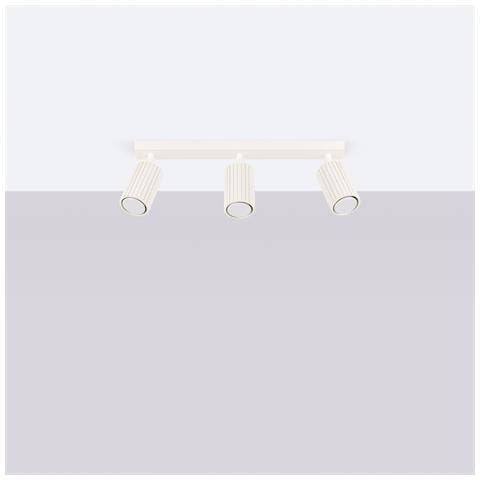 Lampada Da Soffitto Karbon 3l Beige Sl. 1600 - Minimalista Lampada Da Soffitto Beige 16.5x45x6.5 Cm - Foto 2