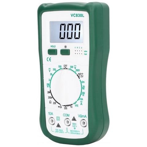 Professional Tester Multimetro Digitale Vc830l Voltometro Portatile Ac-dc Green - Foto 4