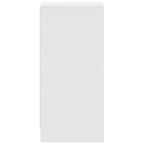 Credenza Bianca 29,5x34x76 cm in Legno Multistrato - Foto 9