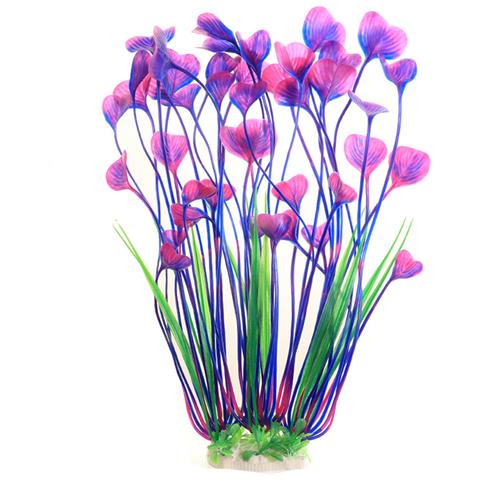 Piante Artificiali Per Acquario - Alghe Viola Vibranti Per La Decorazione Di Acquari - Foto 1