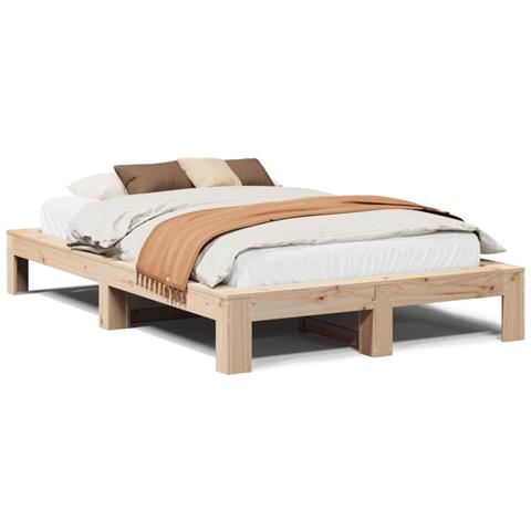 Letto Senza Materasso 120x200 Cm In Legno Massello Di Pino - Foto 2