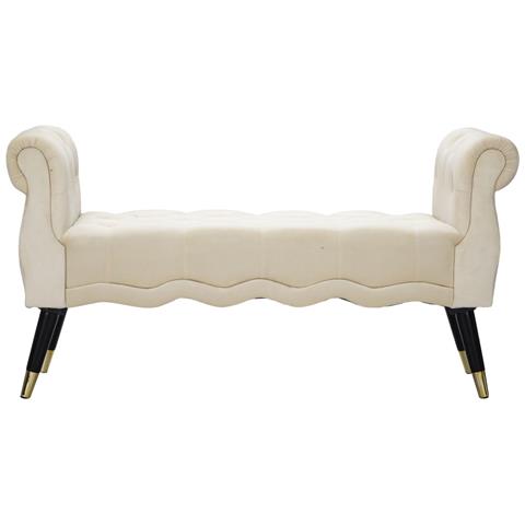 Panca Mf297 - Beige - Legno - 120x40x60 Cm - Foto 2