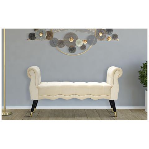 Panca Mf297 - Beige - Legno - 120x40x60 Cm - Foto 8