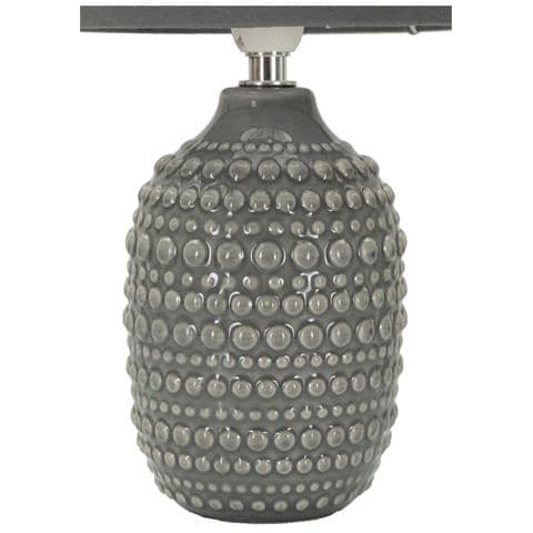 Lampada Da Tavolo Mf94 - Grigio - Ceramica - 15x15x30,5 Cm - Foto 2