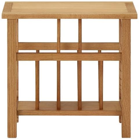 Lusso Casadino -  Tavolino Con Portariviste 45x27x42 Cm Massello Di Rovere - Foto 1