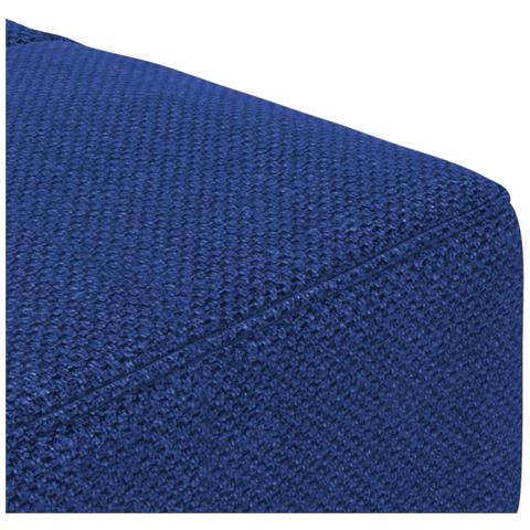 Divano Letto a 2 Posti con 2 Cuscini Blu in Tessuto - Foto 9