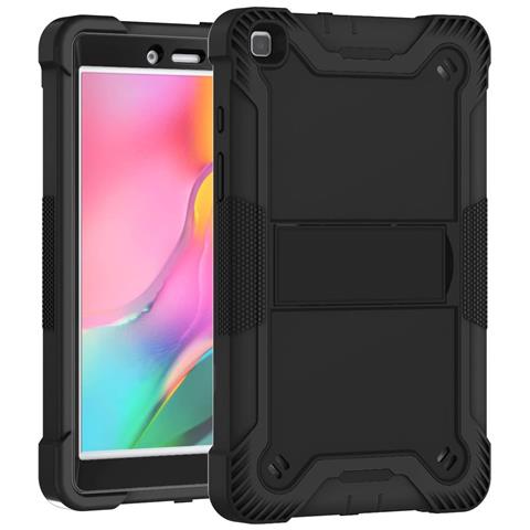 Custodia Per Samsung Galaxy Tab A 8.0 Con Supporto E Tracolla Nera - Foto 2