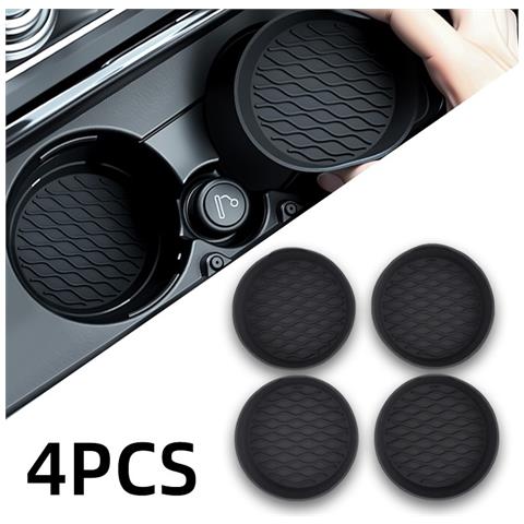 4 Pezzi Sottobicchieri In Silicone Per Auto - Antiscivolo, Antiversamento, Universali - Foto 1