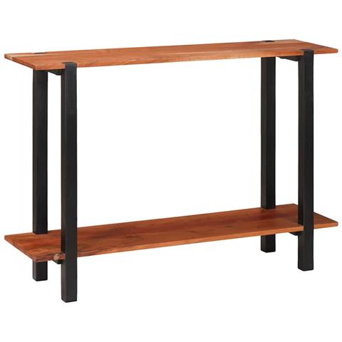 Tavolo consolle con lo scaffale Marrone 110 x 30 x 75 cm - Foto 1