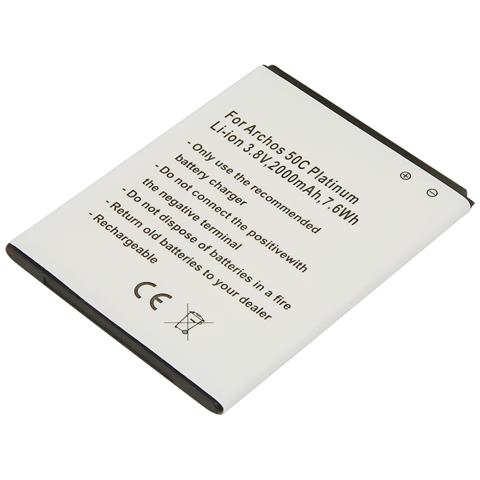 Batteria Per Archos 50c Platinum Li-ion 3.8v 2000mah 7,6 Wh - Foto 1