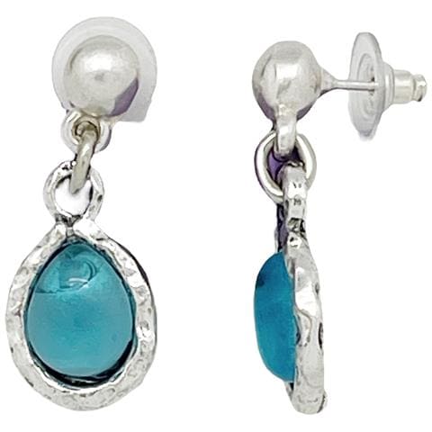 Collana E Orecchini Placcati In Argento Con Cristallo Blu - Foto 5
