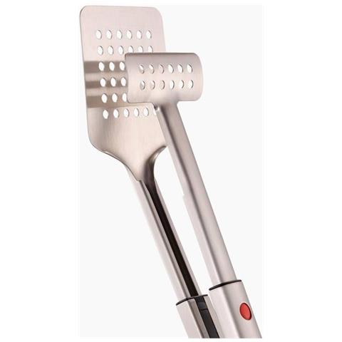 Pinze Grillout Con Testa Retrattile Design Due In Uno Perfette Per Gestire Alimenti Alla Griglia Acciaio Inox Pulizia E Conservazione Facili - Foto 2