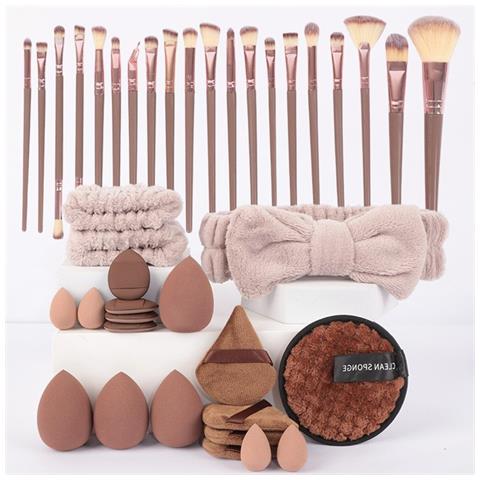 Set Di 40 Pennelli Per Trucco - Pennelli Cosmetici Professionali Con Spugne E Fascia - Foto 1