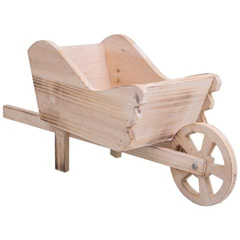 Carrello Portafiori In Legno Marrone 42x15,7x20h - Foto 1
