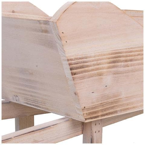 Carrello Portafiori In Legno Marrone 42x15,7x20h - Foto 8