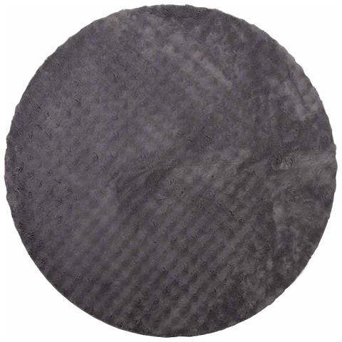 Tappeti per area Rotondo HUARTE Antracite Ø 160 CM Poliestere - Foto 1