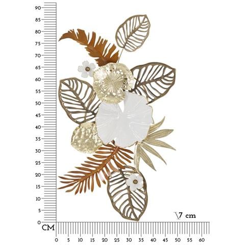 Decorazione In Metallo 3d Fiori 28-multicolore-metallo-50,8x7x87 Cm - Foto 6
