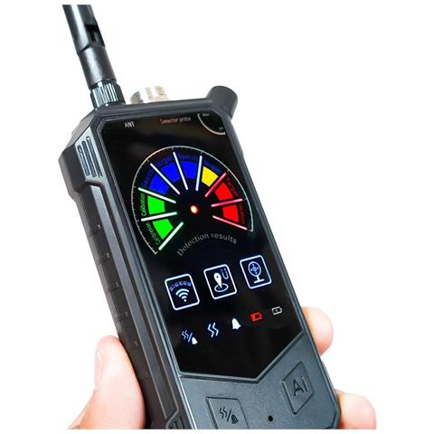 Rilevatore Microspie Spyterminator Ai Scansione Fino A 8.6 Ghz Per Microspie Gsm / 5g, Telecamere Wifi & Localizzatori Gps Display Digitale, 8h Autonomia - Foto 2
