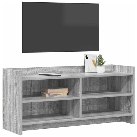 Mobile TV 100 x 33 x 47 cm Sonoma grigio Legno ingegnerizzato - Foto 2