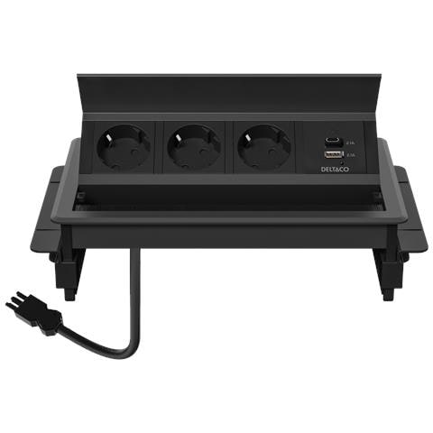 GT-1400 presa energia AC + USB A + USB C Nero - Foto 1
