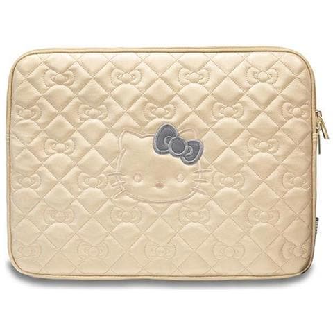 Hello Kitty Zip Pu Custodia Imbottita Per Laptop Da 14 Pollici - Oro - Foto 1
