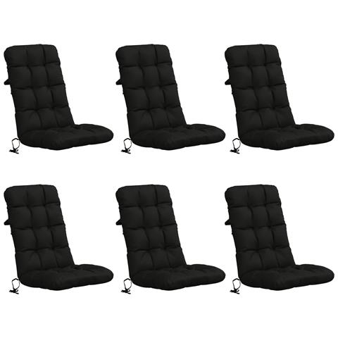 Cuscini per Sedia Alta in 6 Pezzi VIANEN 6 pcs 100% Poliestere - Foto 1