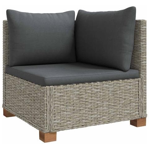 7 pz Set Lounge in Rattan con Cuscini GENDT Rattan naturale - Foto 2
