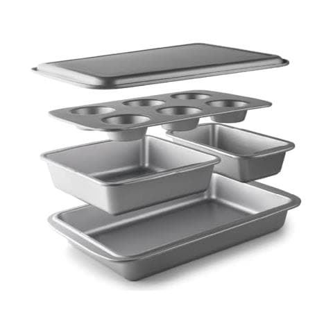 68461 - Set di 5 stampi da forno, stampo per muffin, stampo quadrato - Foto 1