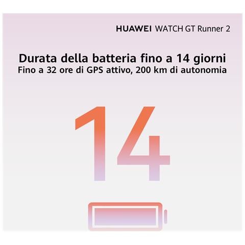 WATCH GT Runner 2 Smartwatch Black, Autonomia fino a 14 Giorni, Modalità Maratona, Monitoraggio della Salute, HRV, ECG, SpO2, Monitoraggio del Sonno, GPS, Pagamenti NFC, iOS e Android - Foto 12