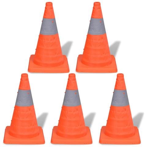 Set 5 Coni Stradali Segnaletici Pop-up 42 Cm - Foto 4