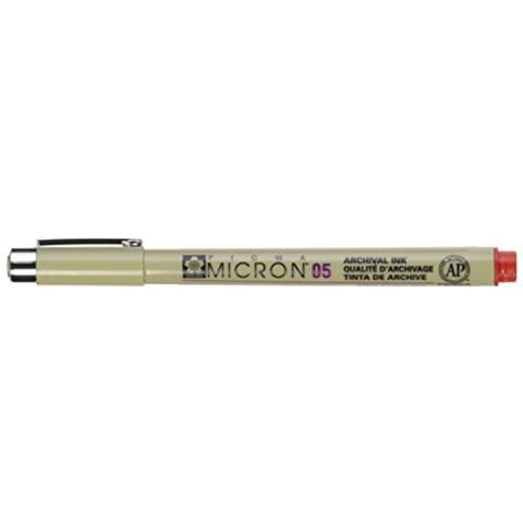 Pigma Micron Pen. 45mm Open Stock-rosso - Foto 1
