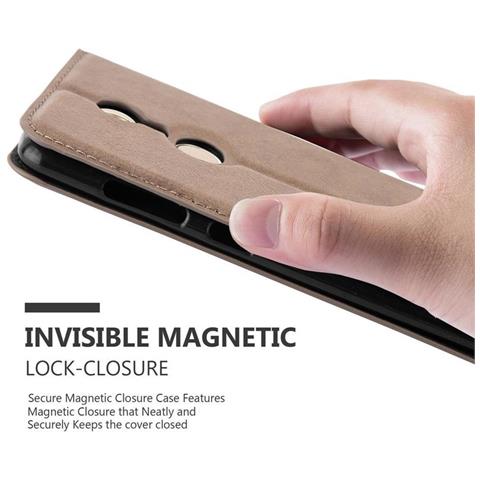 Custodia Compatibile Con Zte Axon 7 Mini In Bruno Caffè - Coperchio Protettiva Con Chiusura Magnetica, Funzione Stand E Tasca Per Le Carte - Foto 2