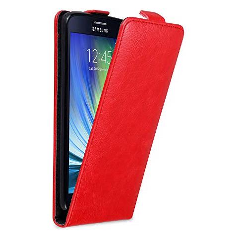 Custodia Compatibile Con Samsung Galaxy A8 2015 In Rosso Mela - Coperchio Protettivo In Design Flip Con Chiusura Magnetica - Foto 1