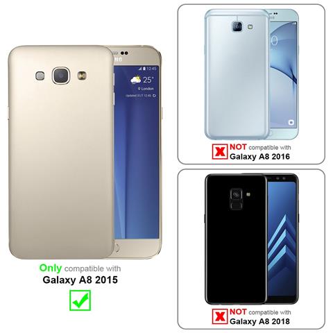 Custodia Compatibile Con Samsung Galaxy A8 2015 In Rosso Mela - Coperchio Protettivo In Design Flip Con Chiusura Magnetica - Foto 11