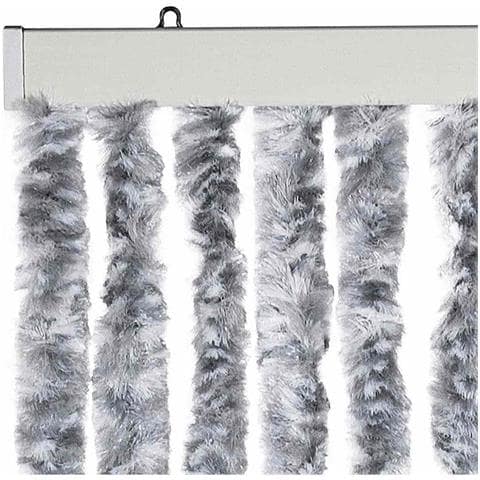 Zanzariera Bianco e Grigio 56x200 cm Ciniglia - Foto 2