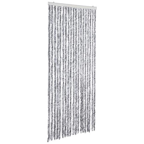 Zanzariera Bianco e Grigio 56x200 cm Ciniglia - Foto 1