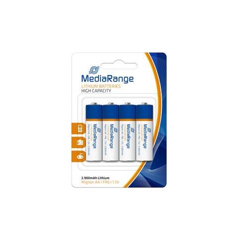 MRBAT154, Litio, Cilindrico, AA, Cd (cadmio) , Hg (mercurio) , Blu, Bianco, Blister - Foto 2