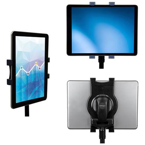 Cavalletto Treppiedi per Tablet - Portatile con borsa trasporto - Regolabile in Altezza - Tablet da 17-28 cm - Foto 2