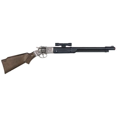 Pistola Giocattolo Da Cowboy Con Visiera 8 Argento Scozzese - Foto 1