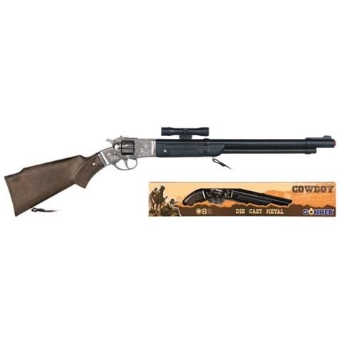 Pistola Giocattolo Da Cowboy Con Visiera 8 Argento Scozzese - Foto 2