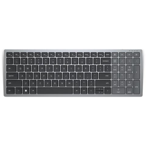 Kb740 Tastiera Rf Senza Fili + Bluetooth Azerty Francese Grigio, Nero - Foto 1